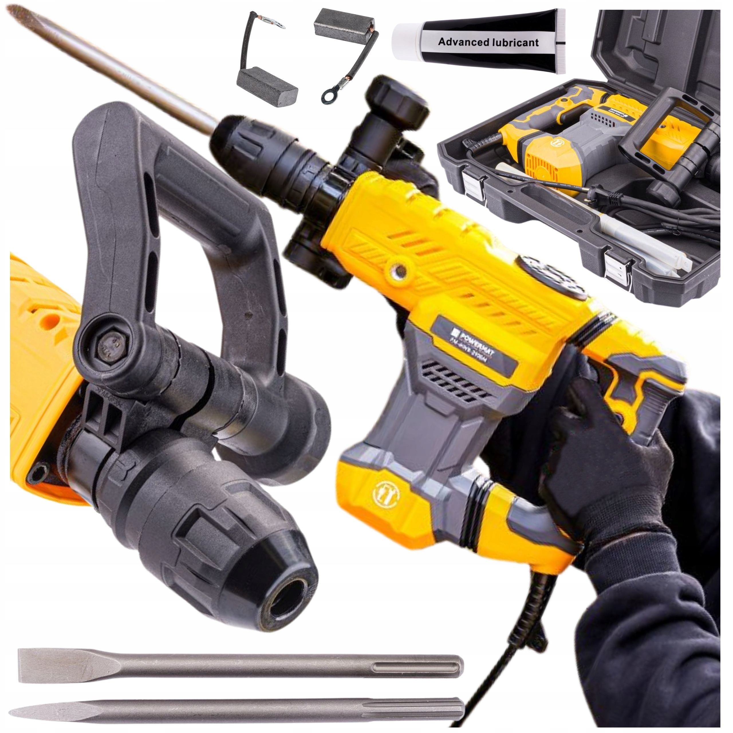 Młot wyburzeniowy udarowy SDS-MAX 2900W 18J – model PM-MWB-2900M