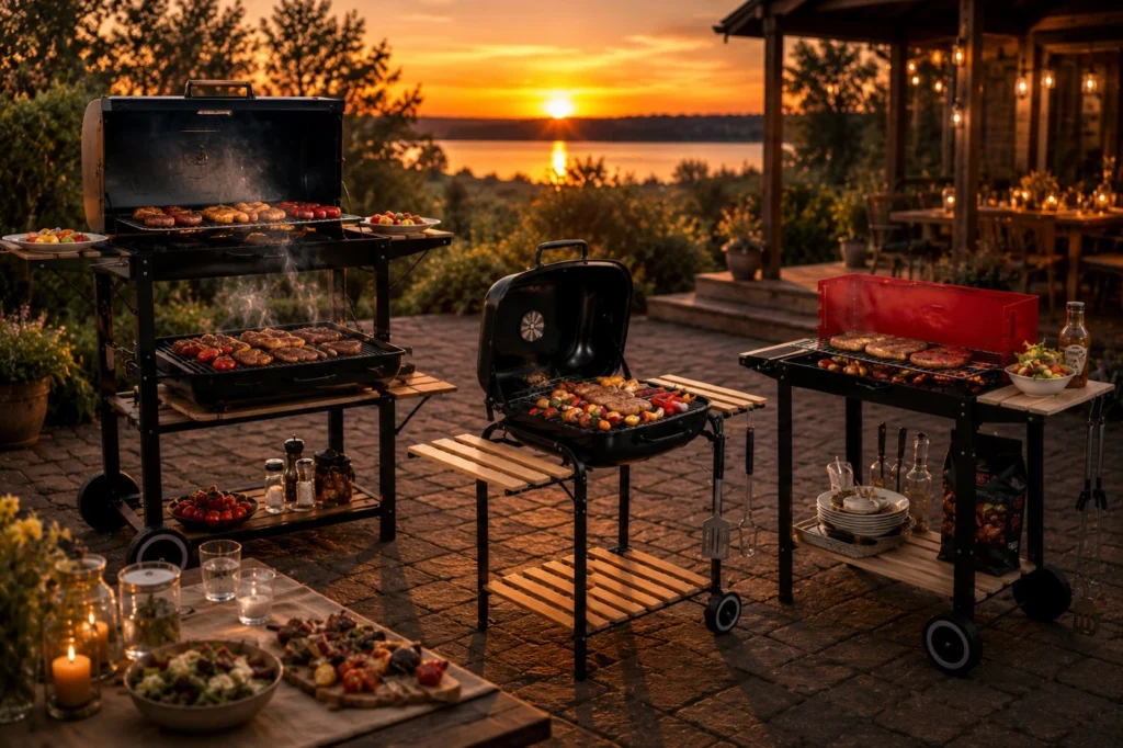 ogród-z-grillami
